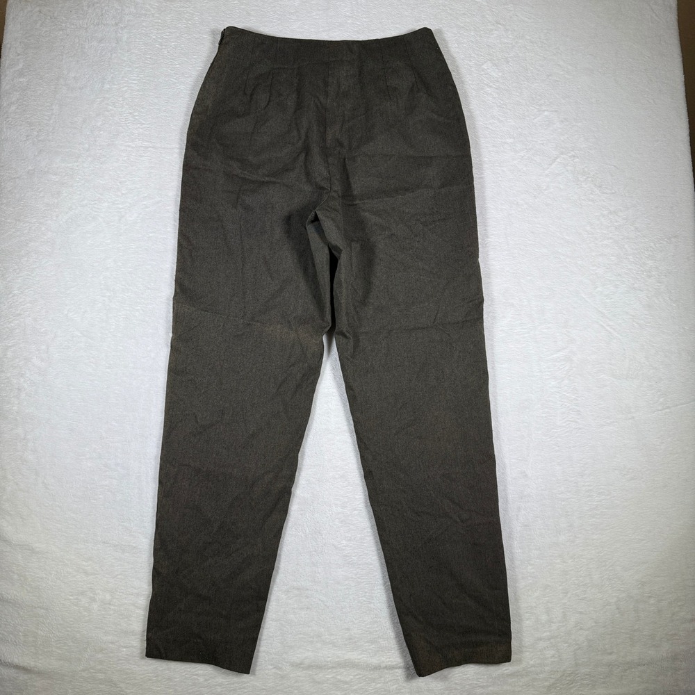 GEOFFREY BEENE SPORT Women's Size 8R Brown Stretch‎ Dress Pants Pleated